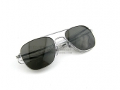 美国AO太阳镜 "飞行官"55号钛银色 OP-55M