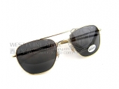 美国AO太阳镜 "飞行官"55号金色 OP-55G POLARIZED 偏光镜片