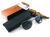 美国AO太阳镜 "飞行官"55号压光银 OP-55M POLARIZED 偏光镜片