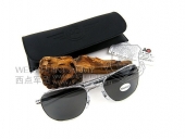 美国AO太阳镜 "飞行官"57号亮银色 OP-57S POLARIZED 偏光镜片