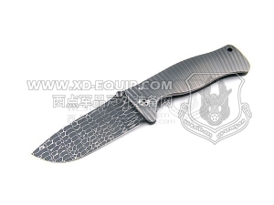 Lion Steel 意大利狮子 SR-1DLG Damascus 大马士革蜥蜴纹手工“折”