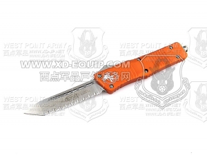 Microtech 微技术 Combat Troodon 144-12OR ELMAX钢 占戈术恐龙 单锋全刃TANTO直跳