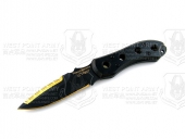 FOX Knives 意大利狐狸 468  440B钢 黑色米卡塔柄 潜水救援“直”