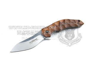 FOX Knives 意大利狐狸 302ST“FLIPPER” ANS&Oslash; DESIGN 巴西红木柄“折”
