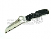 Spyderco 蜘蛛 C14SBK Rescue 93mm Black FRN黑柄全齿救援者“折”
