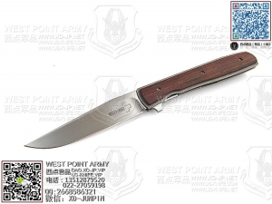 Boker 德国 博客 01bo734 “Urban Trapper” 钛金属+木柄 VG-10钢“折”