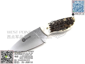 Boker 德国 博客 02BO528H Corzo Caper II 白鹿角柄那金斯猎