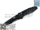 Benchmade 蝴蝶 580SBK" Barrage&reg; 坝" 黑刃半齿助力快开“折”