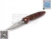 MCUSTA 传世家徽 MC-18D 经典波浪 VG-10 核心大马士革铁木 “折”